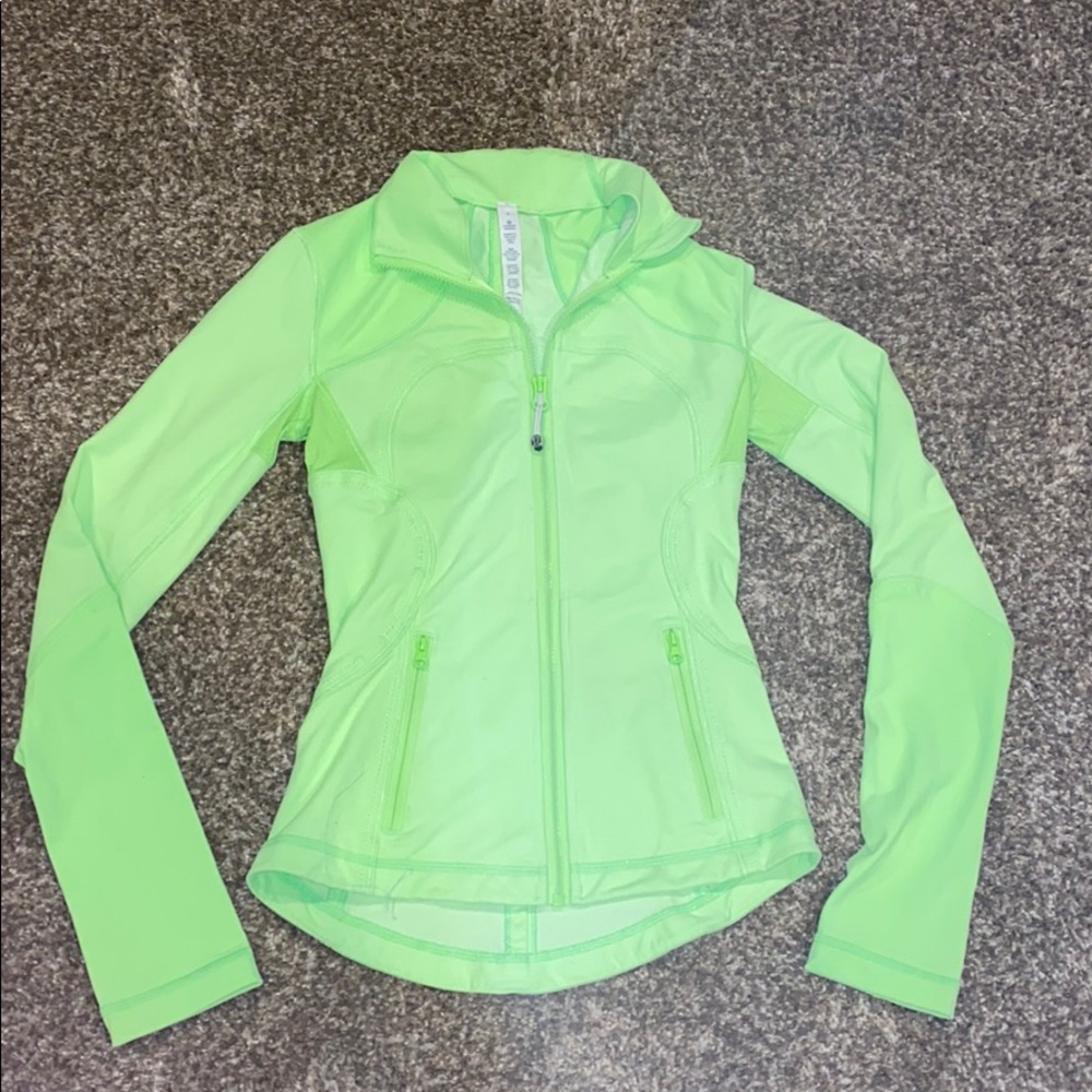 lulu lemon jacket (neon yellow-green)